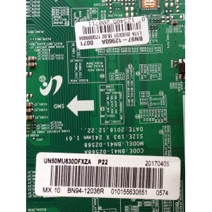 MAIN / SAMSUNG BN94-12036R / BN41-02568A / BN97-12960A / PANEL CY-GK050HGNVHH / MODELO UN50MU630DFXZA DA01